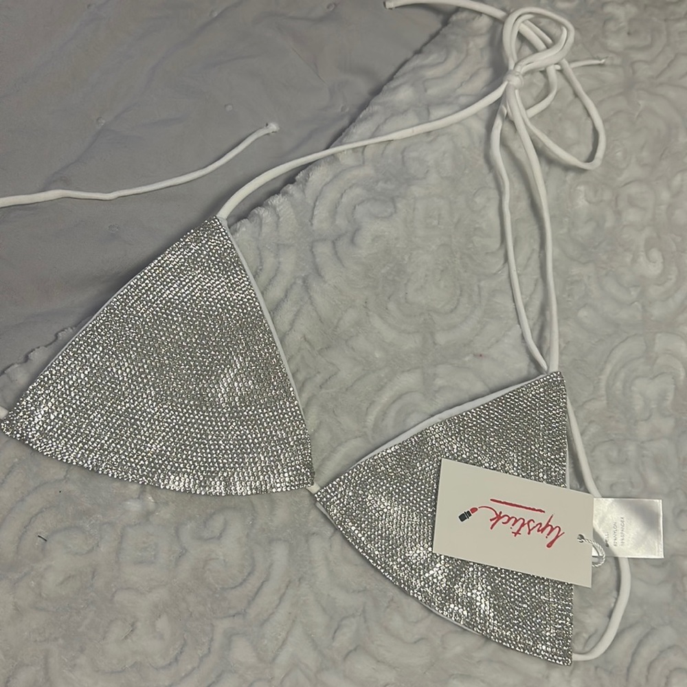 Bikini rhinestone top